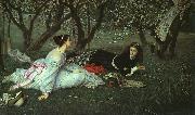 James Tissot Le Printemps (Spring) Sweden oil painting artist